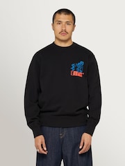Edwin Black Charmer Chest Graphic Print Sweat Top - Image 1 of 5