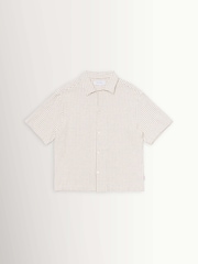 Edwin White Zed Checked Waffle Short Sleeve Shirt - Image 5 of 8