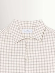 Edwin White Zed Checked Waffle Short Sleeve Shirt - Image 7 of 8