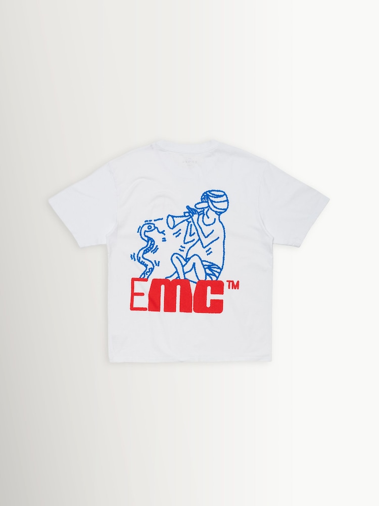 Edwin White Charmer Back Graphic Print T-Shirt - Image 6 of 6