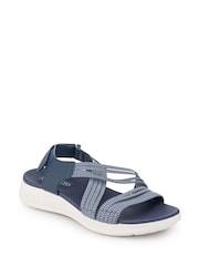 Pavers Blue Lightweight Touch Fasten Sandals - Image 3 of 5