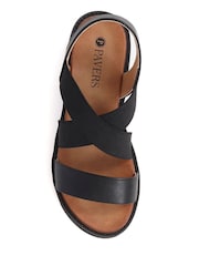 Pavers Black Slip-On Chunky Sandals - Image 4 of 5