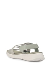 Pavers Green Lightweight Touch Fasten Sandals - Image 3 of 5