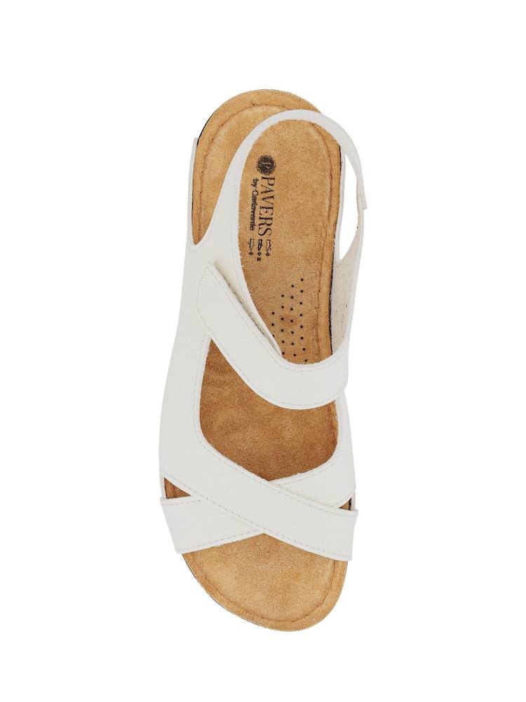 Pavers Natural Cushioned Touch Fastening Sandals - Image 5 of 5 Pavers Natural Cushioned Touch Fastening Sandals - Image 5 of 5