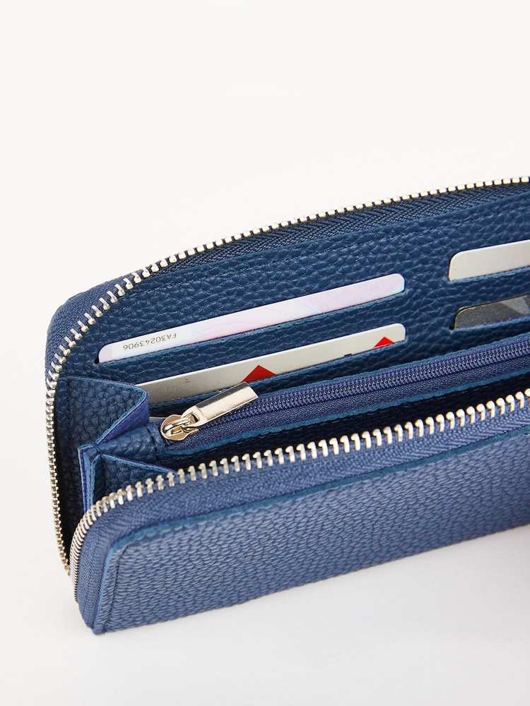 Goodeehoo Navy Pacific Zip Around Purse - Image 2 of 2 Goodeehoo Navy Pacific Zip Around Purse - Image 2 of 2