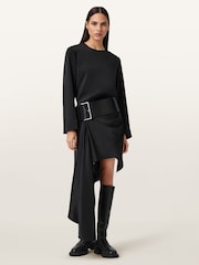 AllSaints Black Sami Skirt - Image 2 of 8