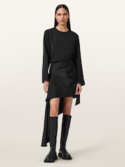 AllSaints Black Sami Skirt - Image 4 of 8