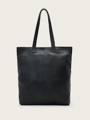 AllSaints Black Yuto Leather Tote - Image 1 of 7