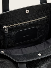 AllSaints Black Yuto Leather Tote - Image 2 of 7