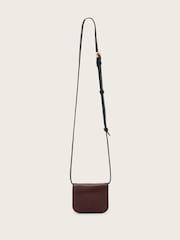 AllSaints Red Maeve Card Cross-Body Bag - Image 1 of 4