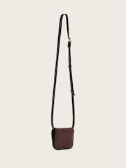 AllSaints Red Maeve Card Cross-Body Bag - Image 2 of 4