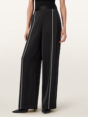 AllSaints Black Theah Trousers - Image 4 of 8