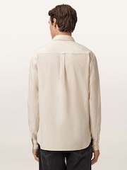 AllSaints White Hawthorne Long Sleeve Shirt - Image 4 of 7