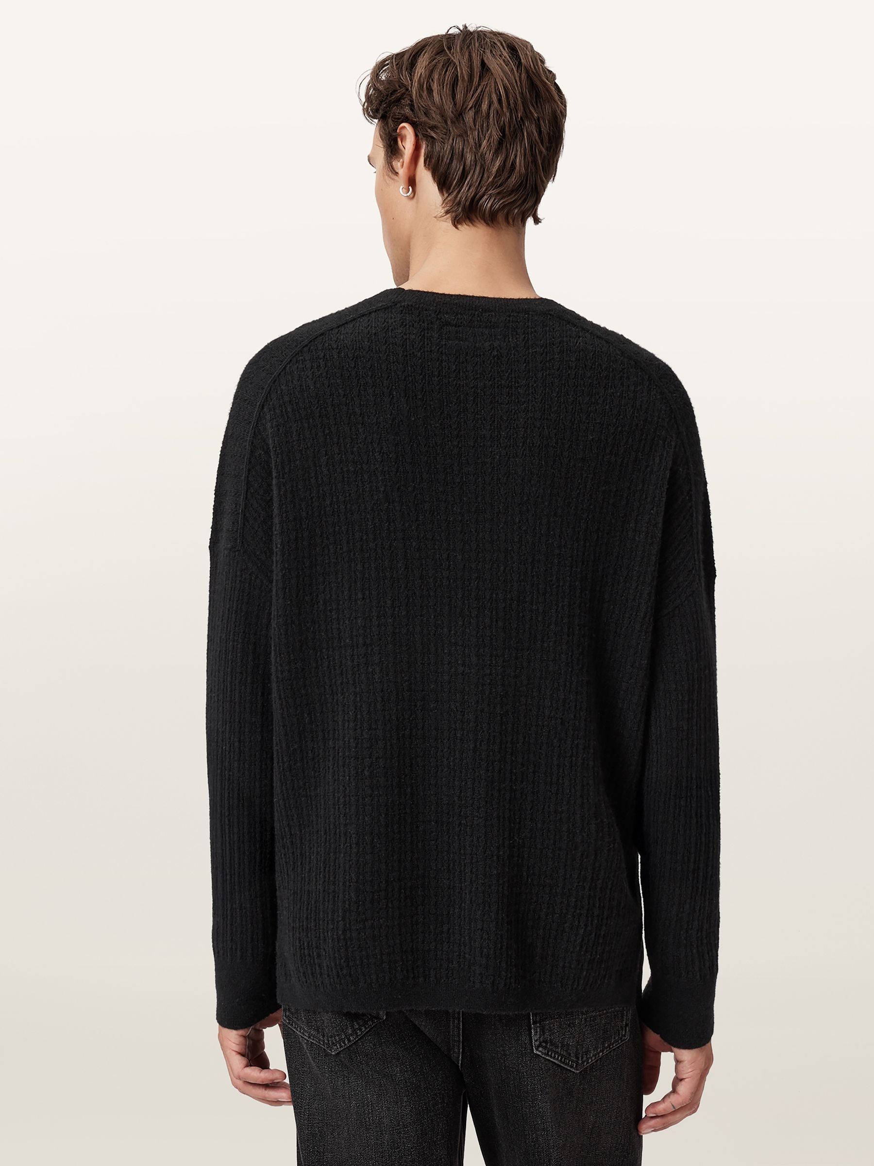 Buy AllSaints Black Jakob Crew Jumper from Next USA