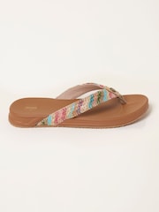 FatFace Edie Tan Brown Comfort Flip Flop - Image 1 of 3