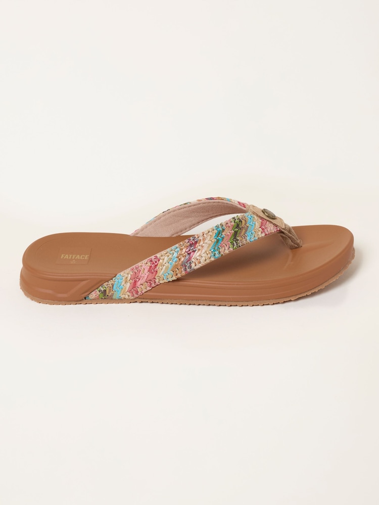 FatFace Edie Tan Brown Comfort Flip Flop - Image 1 of 3