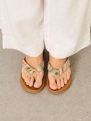 FatFace Edie Tan Brown Comfort Flip Flop - Image 4 of 5