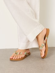 FatFace Edie Tan Brown Comfort Flip Flop - Image 5 of 5