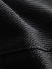 Black Jersey Denim Pedal Pusher Cropped Leggings - Image 7 of 7