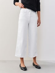 White Lift, Slim & Shape Wide Cropped Jeans - Image 2 of 9