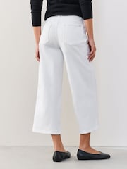 White Lift, Slim & Shape Wide Cropped Jeans - Image 3 of 9