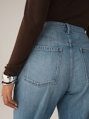 دنيم أزرق فاتح - Hourglass Classic High Rise Straight Jeans - Image 4 of 6