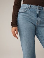 دنيم أزرق فاتح - Hourglass Classic High Rise Straight Jeans - Image 5 of 6