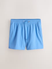 Light Blue Waffle Texture 5 Inch Swim Shorts - Image 7 of 10