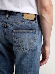 Edwin Blue Dark Used Wash Kaihara Opened Denim 12.5oz Jeans - Image 4 of 5