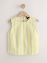 Amarillo de rayas - Denim Shell Top - Imagen 6 de 8