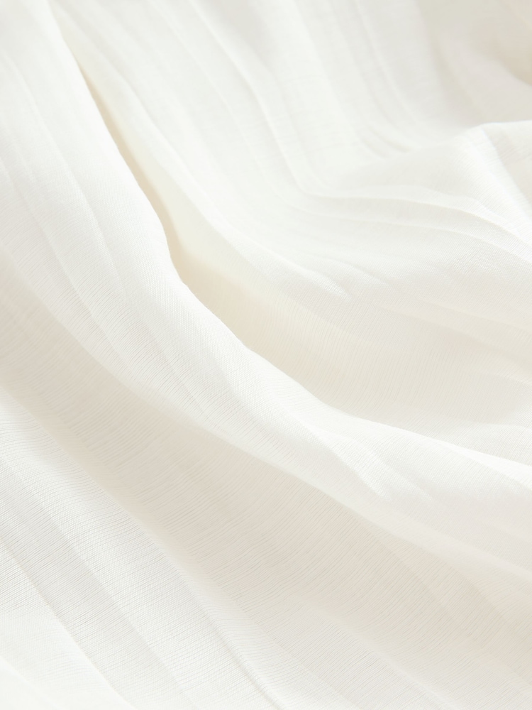 Ecru Pleated Texture Balloon Leg Trousers - Image 6 of 6