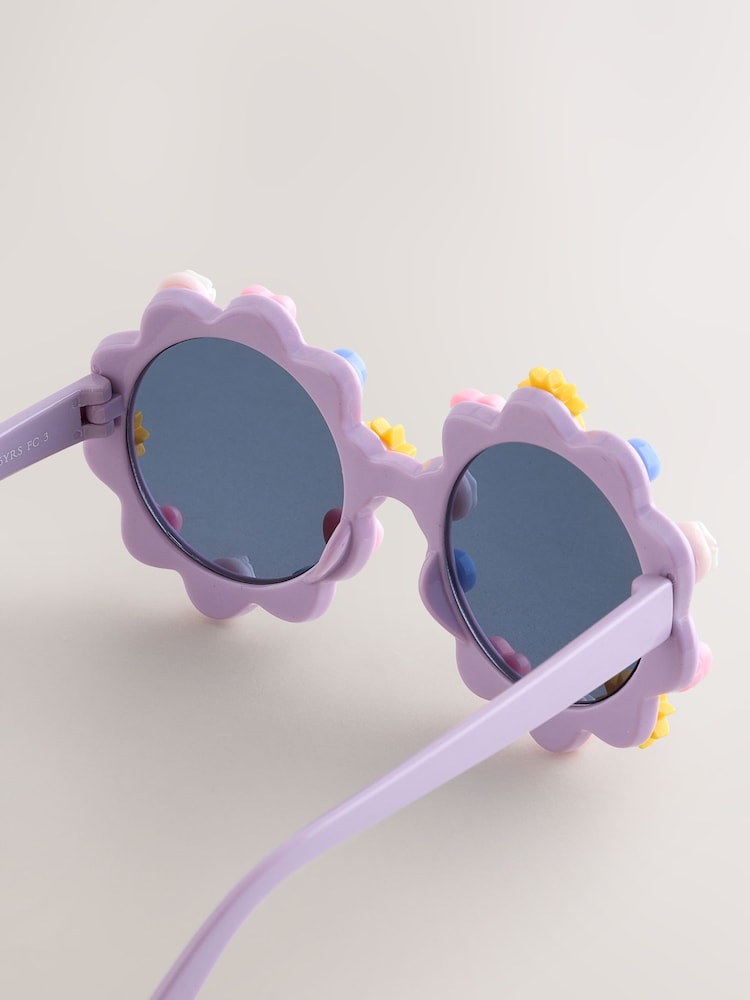 Purple Beaded Charm Sunglasses - Image 3 of 3