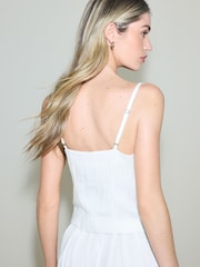 White Button Front Waistcoat - Image 4 of 8
