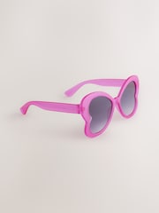 Bright Pink Novelty Butterfly Sunglasses - Image 1 of 3
