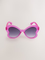 Bright Pink Novelty Butterfly Sunglasses - Image 2 of 3