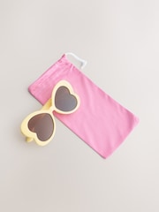 Yellow Novelty Butterfly Sunglasses - Image 1 of 6
