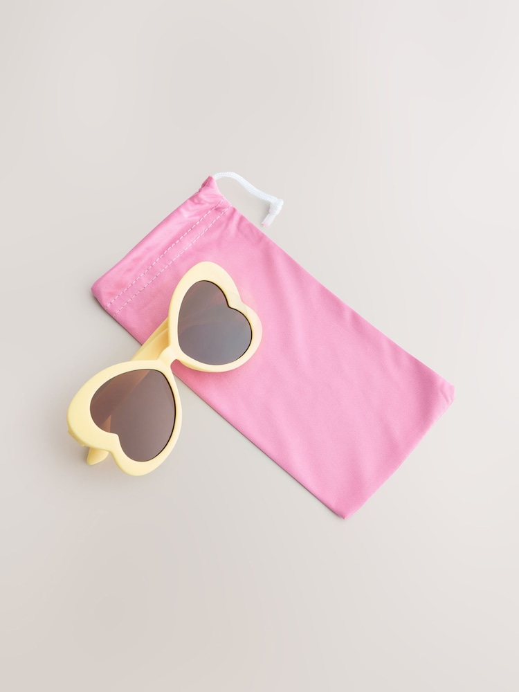 Yellow Novelty Butterfly Sunglasses - Image 1 of 6 Yellow Novelty Butterfly Sunglasses - Image 1 of 6