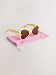Yellow Novelty Butterfly Sunglasses - Image 2 of 6