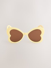 Yellow Novelty Butterfly Sunglasses - Image 3 of 6