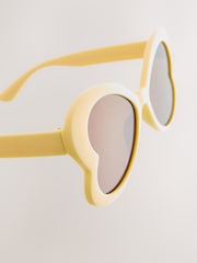 Yellow Novelty Butterfly Sunglasses - Image 4 of 6