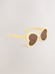 Yellow Novelty Butterfly Sunglasses - Image 5 of 6