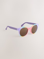 Lilac Purple Round Sunglasses - Image 3 of 4