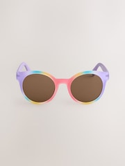 Lilac Purple Round Sunglasses - Image 4 of 4
