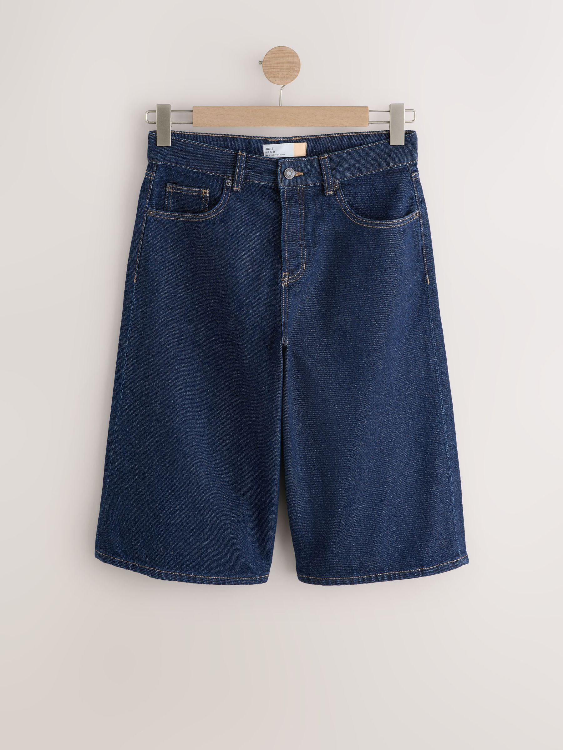 Buy Indigo Blue Knee Length Denim Jort Shorts from Next USA