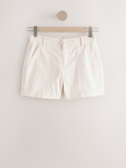 Ecru Denim Utility Shorts - Image 7 of 10