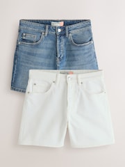 Dark / White Denim Timeless Shorts 2 Pack - Image 1 of 12