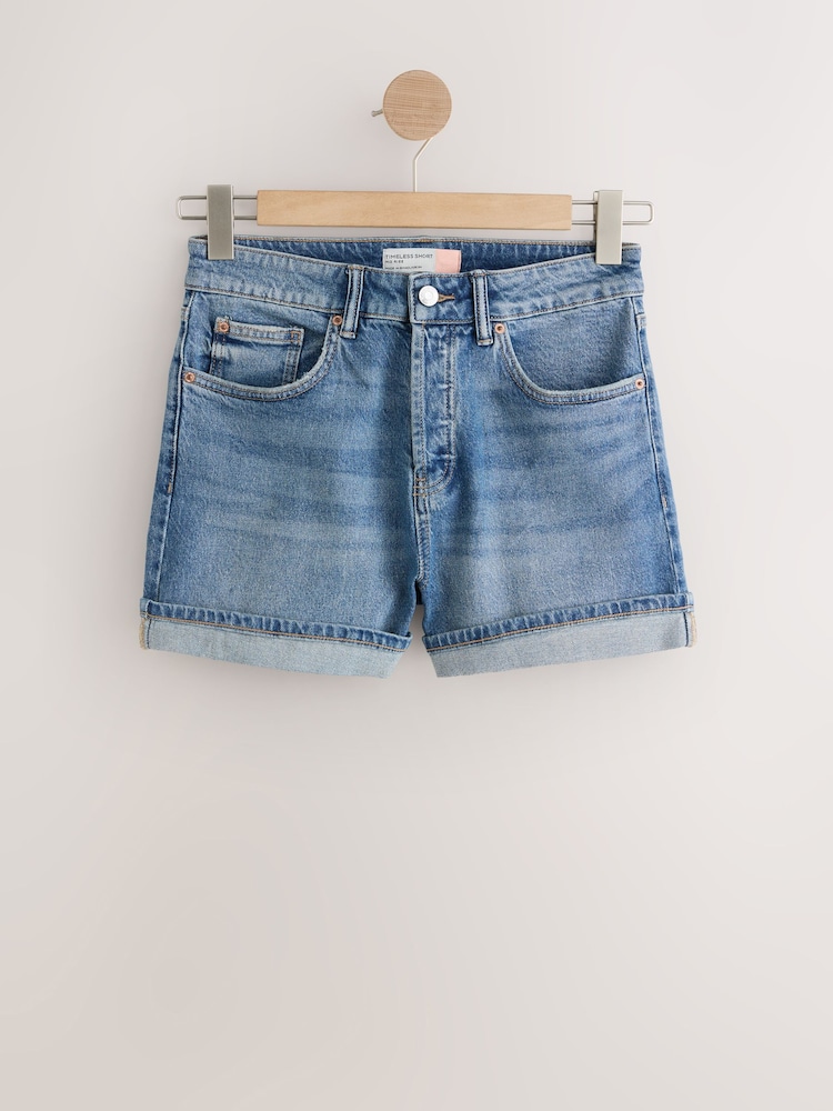 Denim Dark Blue Timeless Shorts - Image 1 of 8