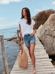 Denim Dark Blue Timeless Shorts - Image 3 of 8