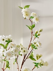 White Set of 2 Artificial Blossom Stems - Image 3 of 4