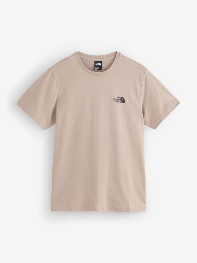 بيج - تي شيرت موديل Simple Dome من The North Face® - صورة 5 من 5